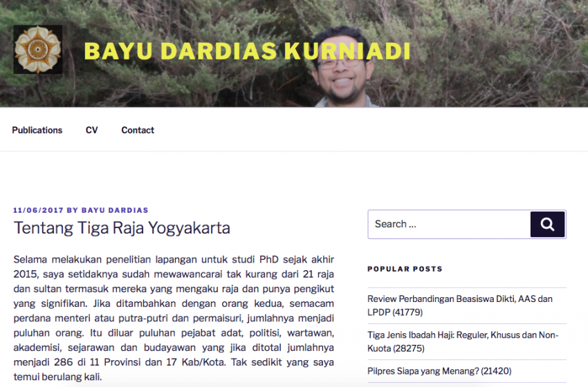  Tentang Tiga Raja Yogyakarta